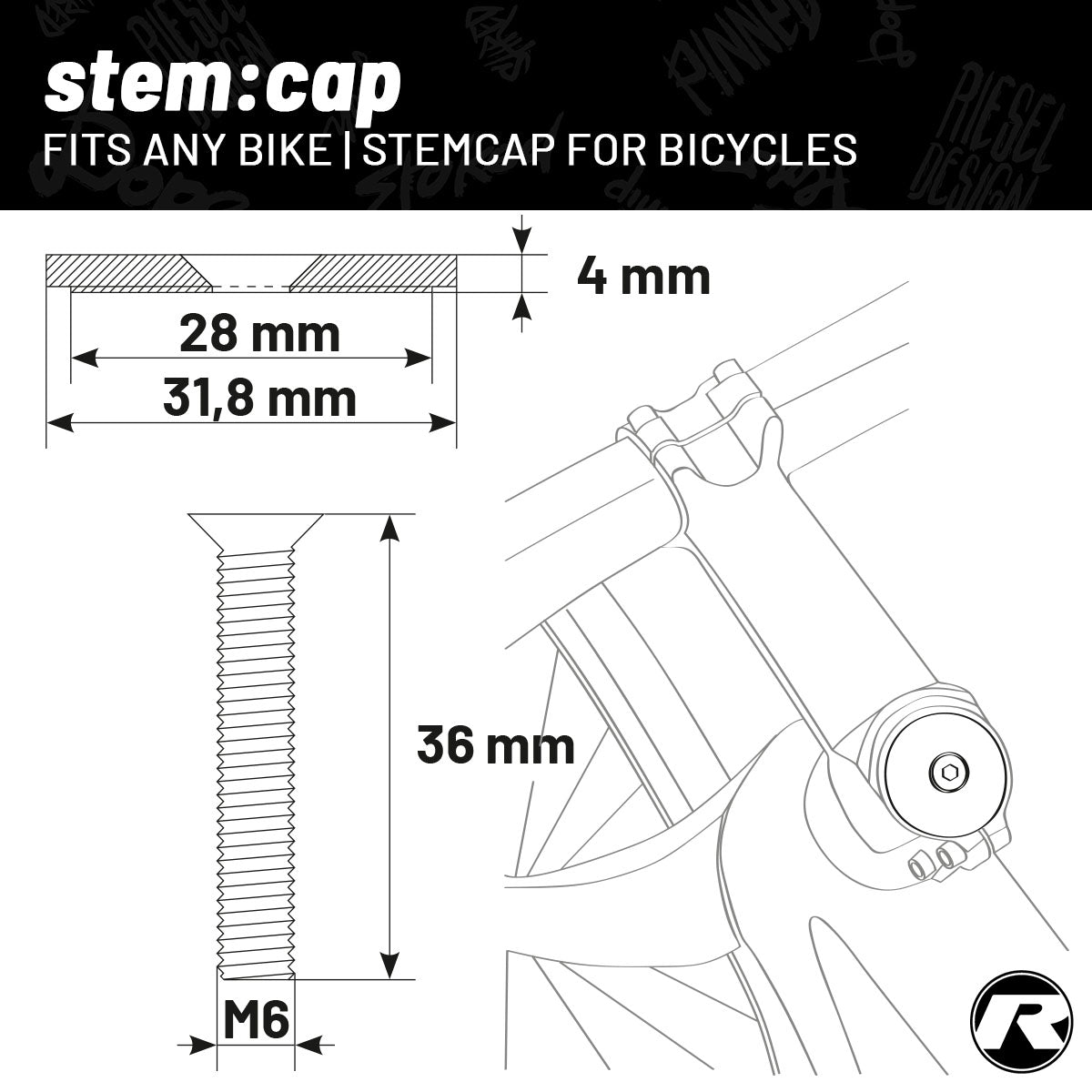 Riesel Design - Stem Caps - STEM:CAP