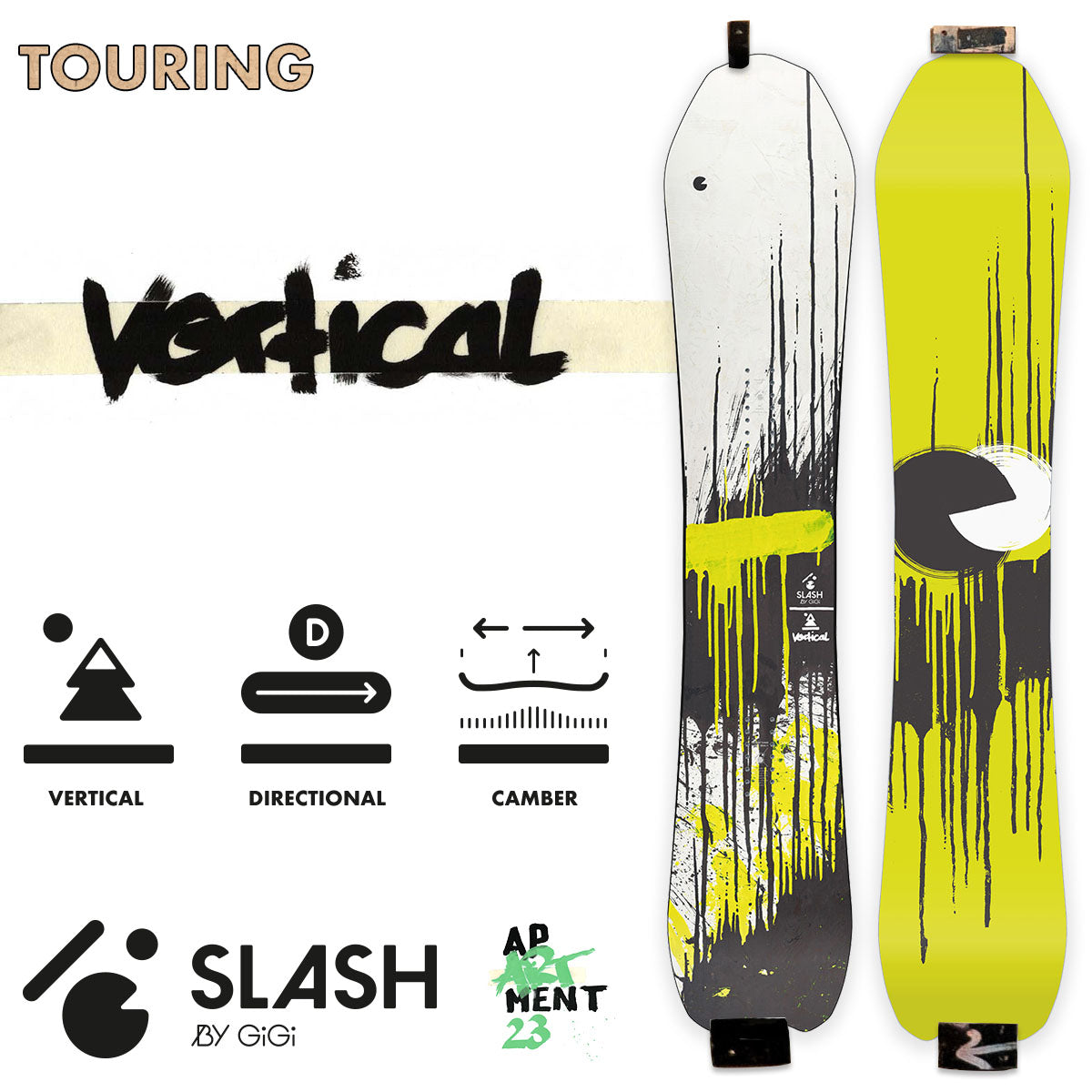 Slash by GiGi -  Vertical Snowboard - Blank (TopArt)