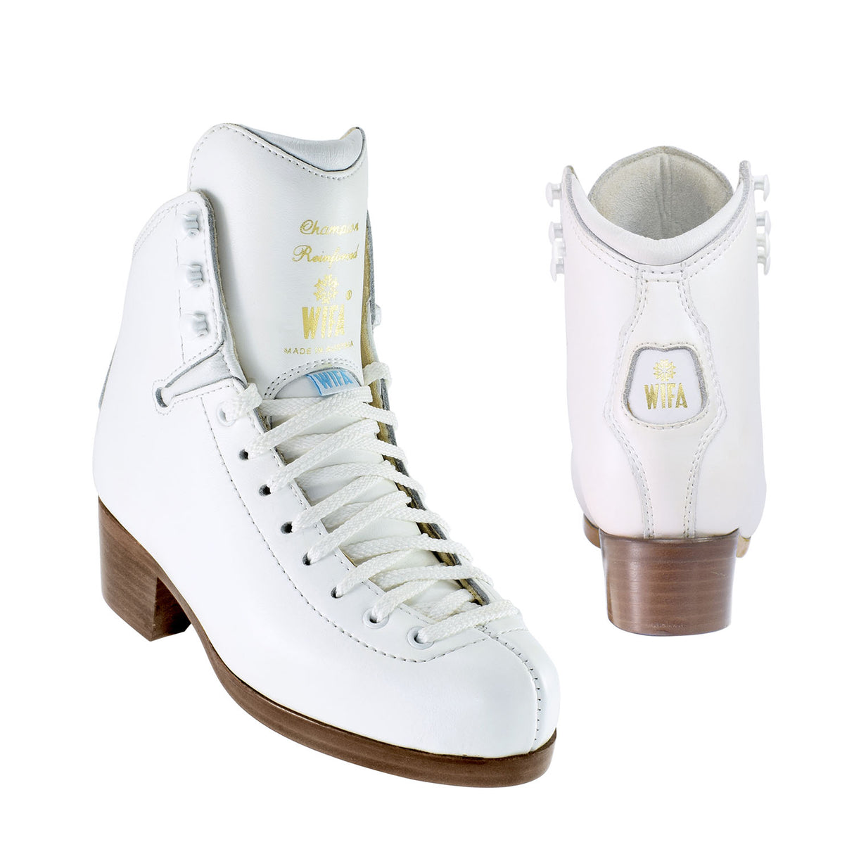 WIFA Ice and Roller Skates - Champion Reinforced Adult - White